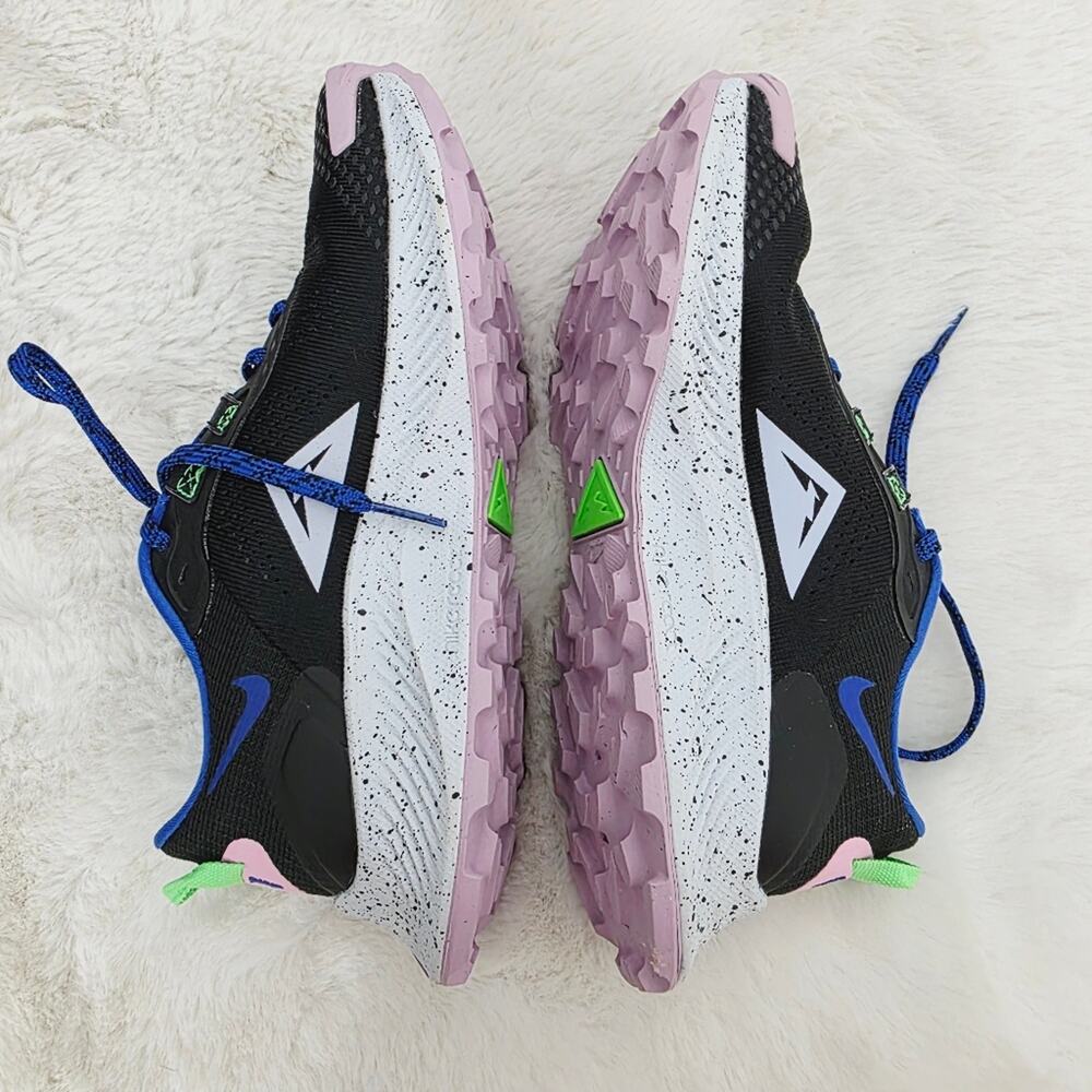 Nike Pegasus Trail 3 Women's Running Shoes Black Blue Pink React Sneakers 6 - Picture 5 of 13